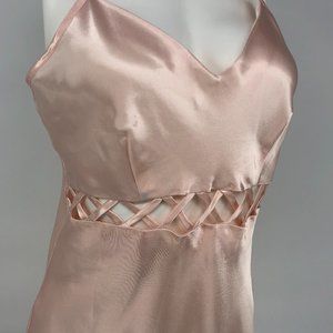 Vintage Silky Pink Chemise Slip Nightie Small / XS